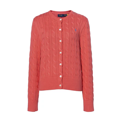 (Women) Polo Ralph Lauren SS22 Red Cable Knit Cotton Sweater. WMPOSWENDW20023-600