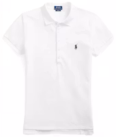 (Women) Polo Ralph Lauren SS22 Slim Fit Solid Color Polo Shirt White WMPOKNINN820016-100 (Women) Polo Ralph Lauren SS22 Slim Fit Solid Color Polo Shirt White WMPOKNINN820016-100