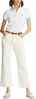 Lookbook (W) Polo Ralph Lauren SS22 修身純色短袖POLO衫 白色 WMPOKNINN820016-100