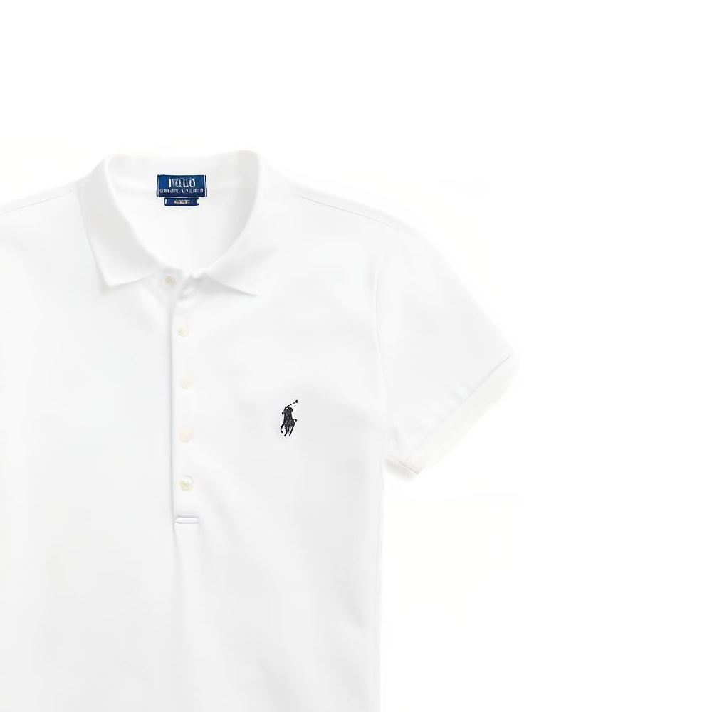 (Women) Polo Ralph Lauren SS22  Slim Fit Solid Color Polo Shirt White WMPOKNINN820016-100 圖 7