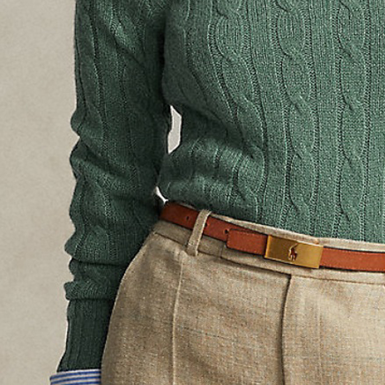 (Women) Polo Ralph Lauren SS22  Solid Cable Knit Sweater with Embroidery. 211570012-077 圖 10