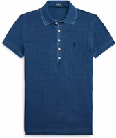 (Women) Polo Ralph Lauren SS22 Solid Logo Embroidered Short Sleeve Polo Navy. WMPOKNINCU20436-410 (Women) Polo Ralph Lauren SS22 Solid Logo Embroidered Short Sleeve Polo Navy. WMPOKNINCU20436-410