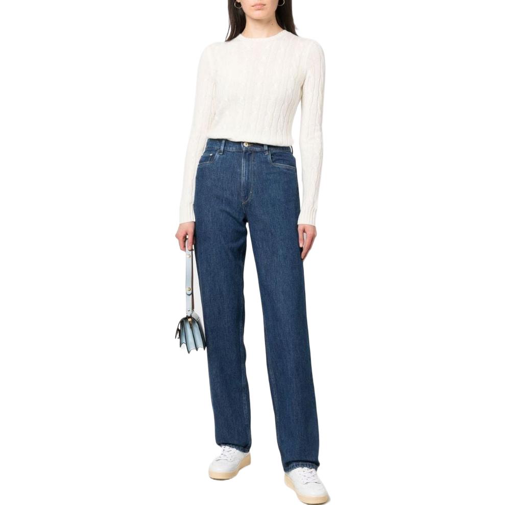 (Women) Polo Ralph Lauren SS22  White Chunky Knit Cashmere Sweater. 211880516-002 圖 3