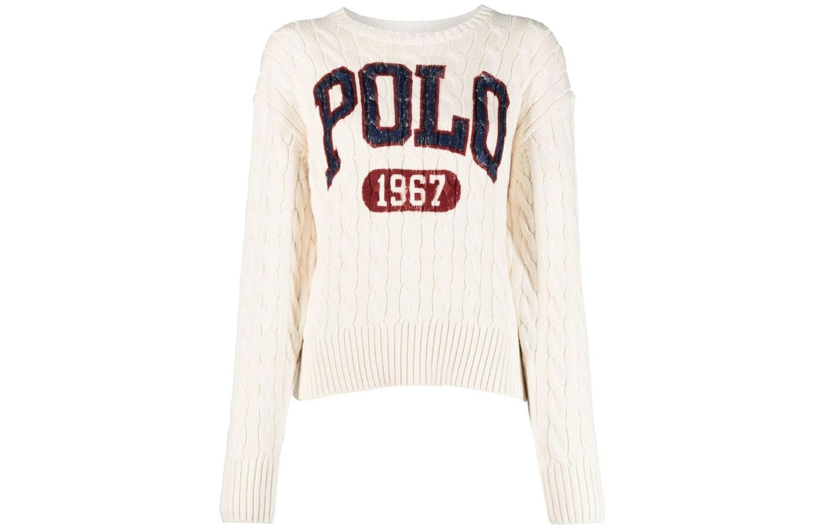 (Women) Polo Ralph Lauren SS22  White Logo Cable Knit Sweater. 211872817-001 圖 2