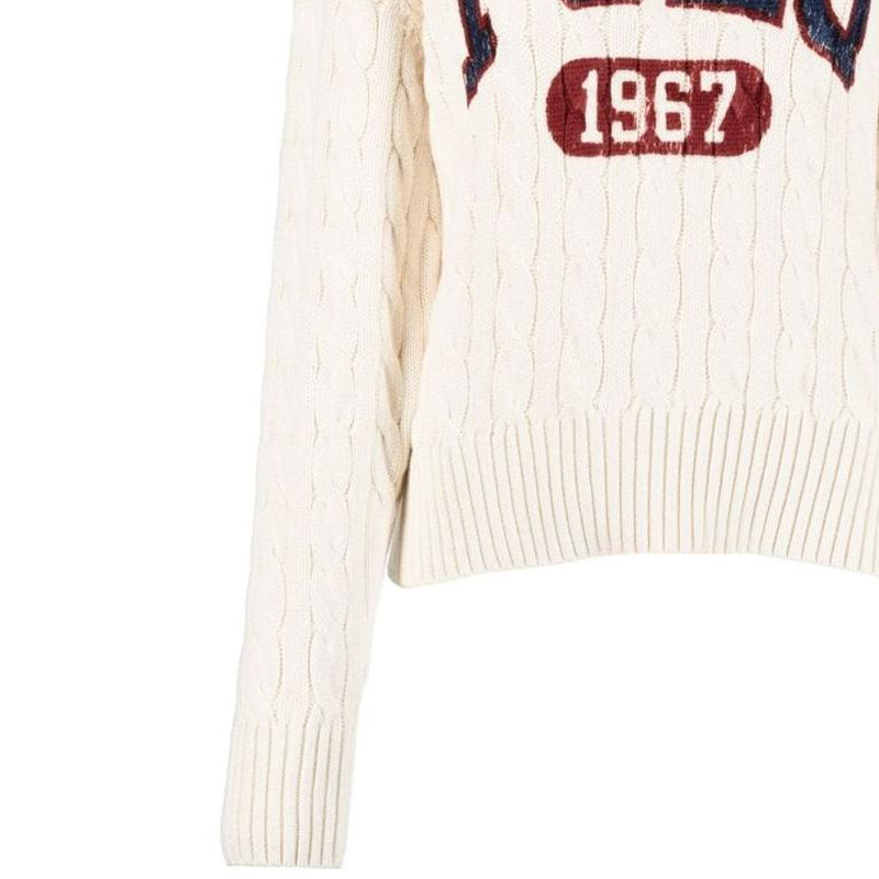 (Women) Polo Ralph Lauren SS22  White Logo Cable Knit Sweater. 211872817-001 圖 6