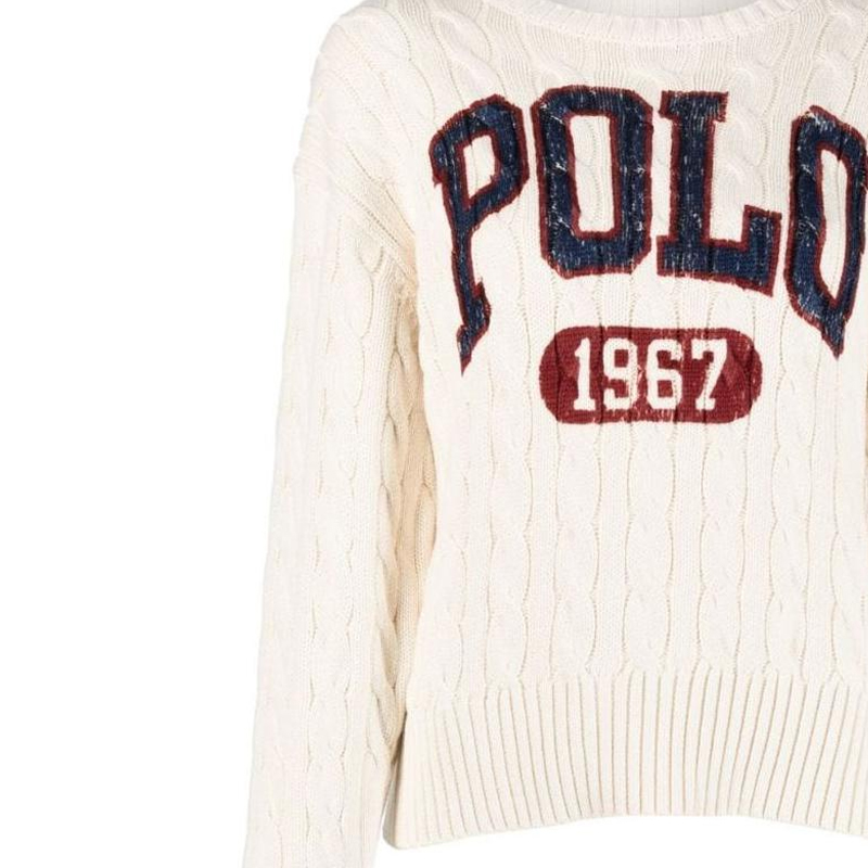 (Women) Polo Ralph Lauren SS22  White Logo Cable Knit Sweater. 211872817-001 圖 7