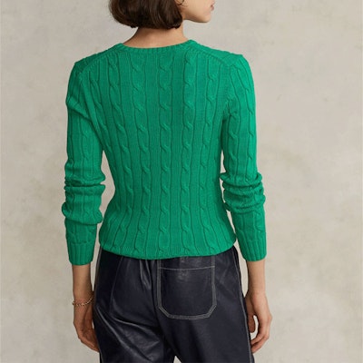 (Women) Polo Ralph Lauren SS22 Cable Knit Cotton Sweater Women’s Green WMPOSWENC020313 Purchase (Women) Polo Ralph Lauren SS22 Cable Knit Cotton Sweater Women’s Green WMPOSWENC020313