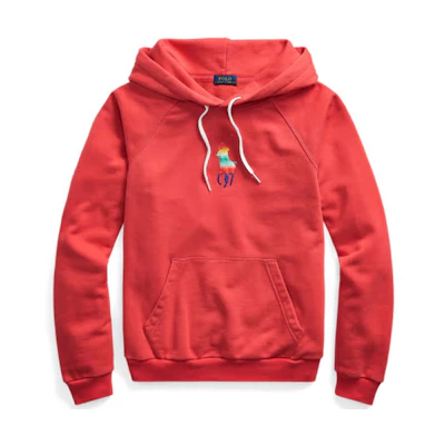 (Women) Polo Ralph Lauren SS22 Color-Changing Big Pony Fleece Sweatshirt Red WMPOKNINFB20224-600