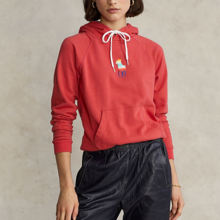 Shop (W) Polo Ralph Lauren SS22 Baju Sejuk Tukar Warna Big Pony Merah WMPOKNINFB20224-600