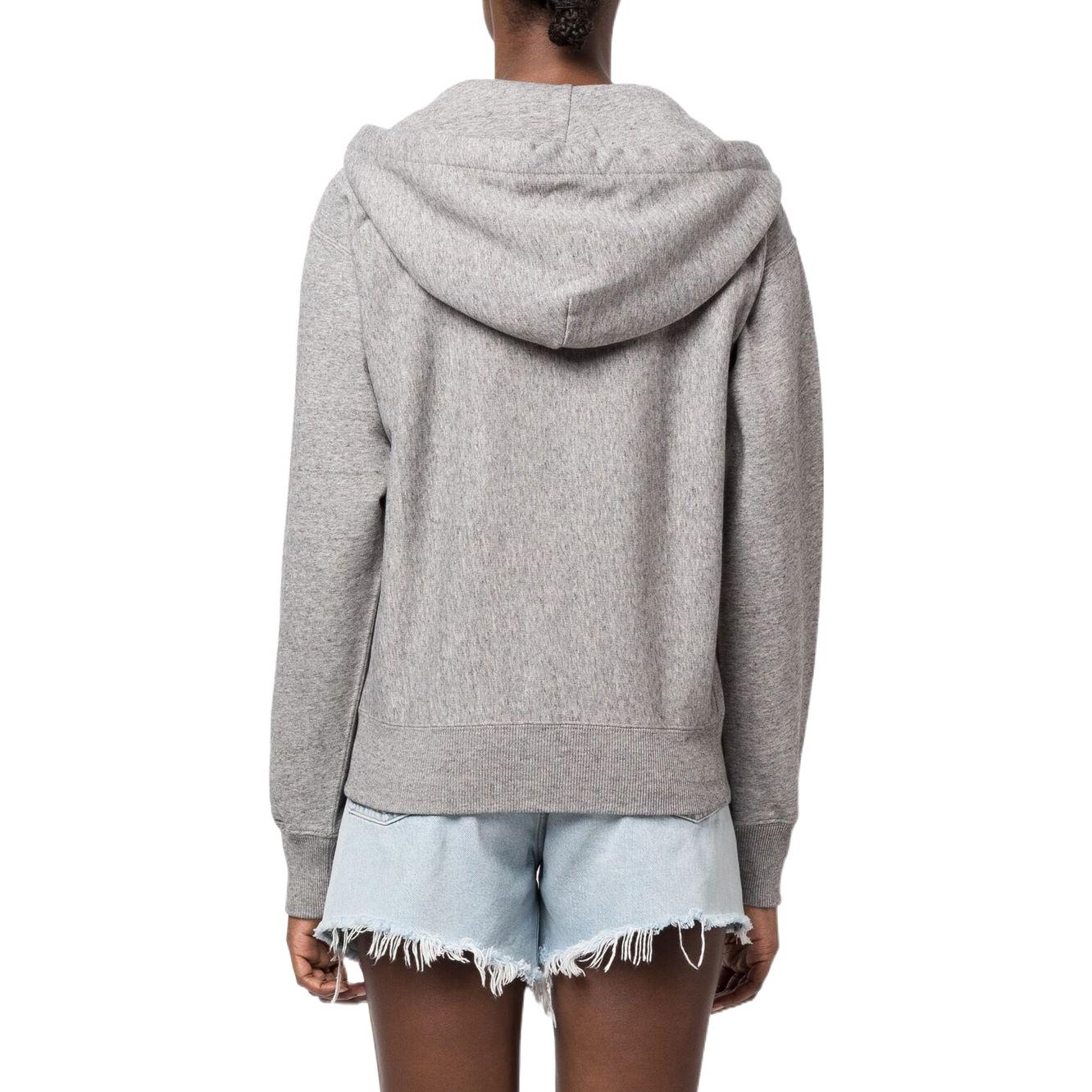 (Women) Polo Ralph Lauren SS22 Grey Zip-Up Hoodie with Logo Embroidery 211794396-004 圖 4