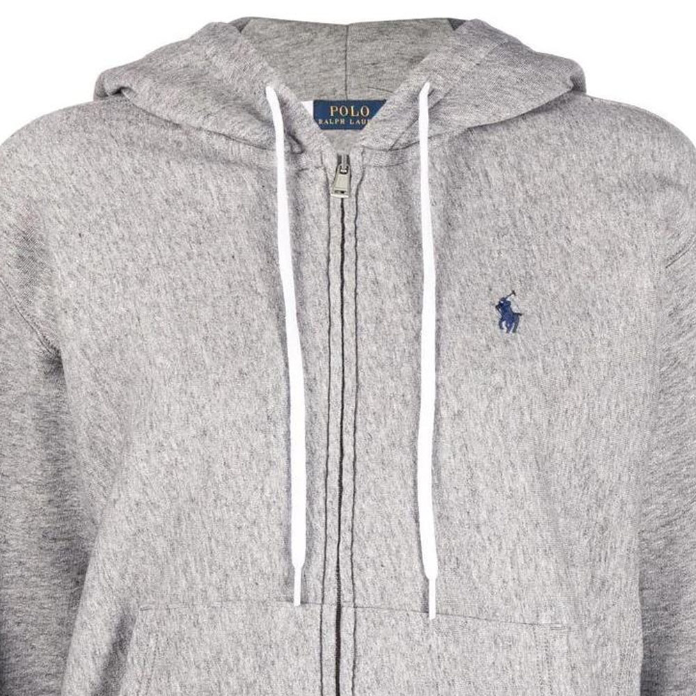 (Women) Polo Ralph Lauren SS22 Grey Zip-Up Hoodie with Logo Embroidery 211794396-004 圖 6