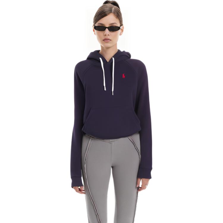 Purchase (W) Polo Ralph Lauren SS22 深蓝色徽标刺绣连帽衫 211794394_F004 211794394-F004