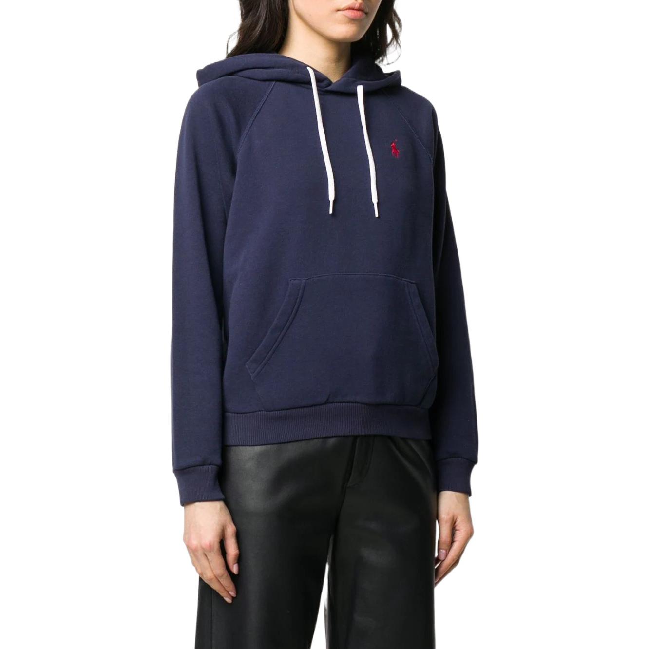 Details for (W) Polo Ralph Lauren SS22 深蓝色徽标刺绣连帽衫 211794394_F004 211794394-F004