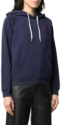 (W) Polo Ralph Lauren SS22 深蓝色徽标刺绣连帽衫 211794394_F004 211794394-F004 Details for (W) Polo Ralph Lauren SS22 深蓝色徽标刺绣连帽衫 211794394_F004 211794394-F004