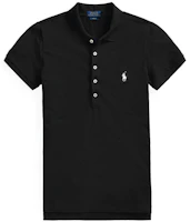 (Women) Polo Ralph Lauren SS22 Slim Fit Stretch Short Sleeve Polo Shirt Women Black WMPOKNINCU20251-001 (Women) Polo Ralph Lauren SS22 Slim Fit Stretch Short Sleeve Polo Shirt Women Black WMPOKNINCU20251-001