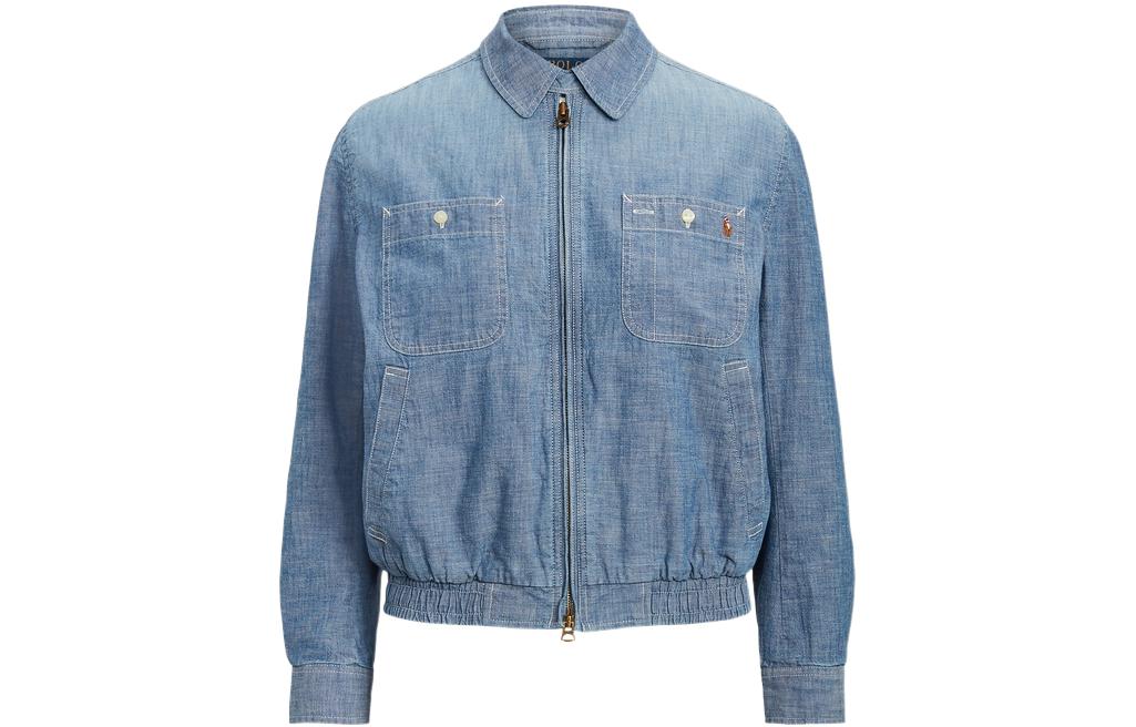 (Women) Polo Ralph Lauren SS22 Solid Color Zip Long Sleeve Windbreaker Women Blue WMPOOTWN5A20030-450 圖 2