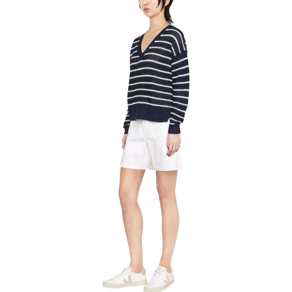 (Women) Polo Ralph Lauren SS22 Striped V-Neck Knit Sweater Women’s Blue. 211863615-001 圖 5