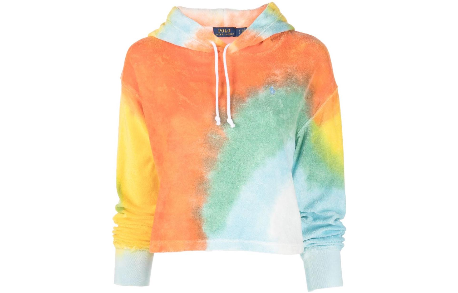 (Women) Polo Ralph Lauren SS22 Tie-Dye Print Pullover Hoodie Multicolor 211863311001
