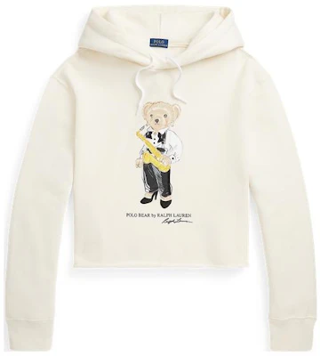 (Women) Polo Ralph Lauren SS22 White Hoodie with Bear Logo Print - Oversized Fit WMPOKNINFB20309-101 Buy (Women) Polo Ralph Lauren SS22 White Hoodie with Bear Logo Print - Oversized Fit WMPOKNINFB20309-101