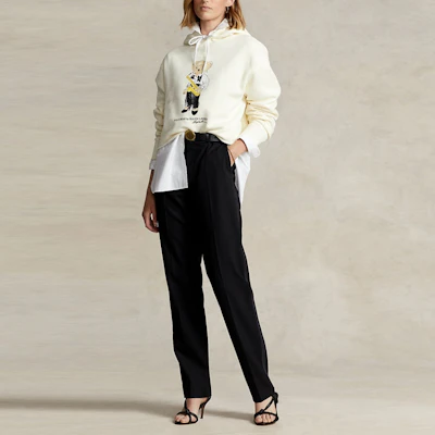 (Women) Polo Ralph Lauren SS22 White Hoodie with Bear Logo Print - Oversized Fit WMPOKNINFB20309-101 Lookbook (Women) Polo Ralph Lauren SS22 White Hoodie with Bear Logo Print - Oversized Fit WMPOKNINFB20309-101