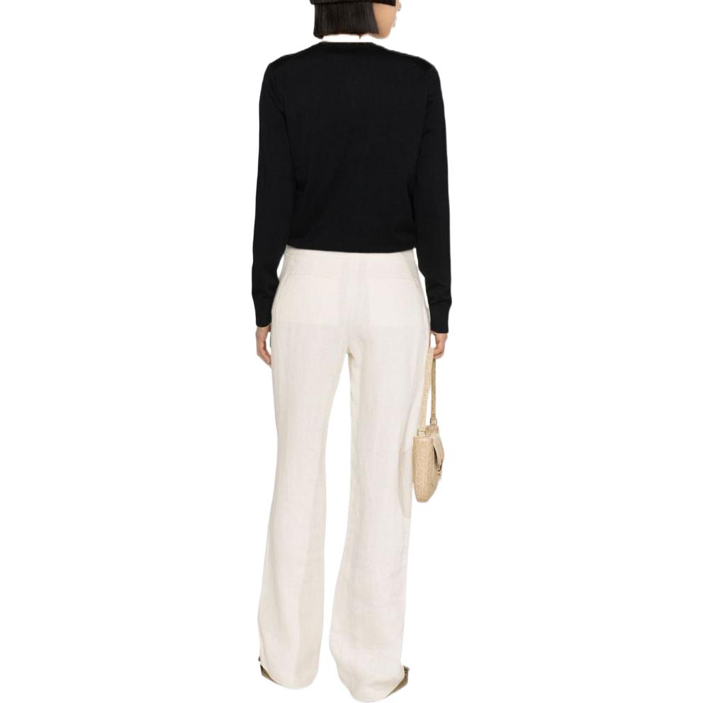 Shop (W) Polo Ralph Lauren SS23 Kardigan Hitam Rajut dengan Sulaman Logo. 211891672-006