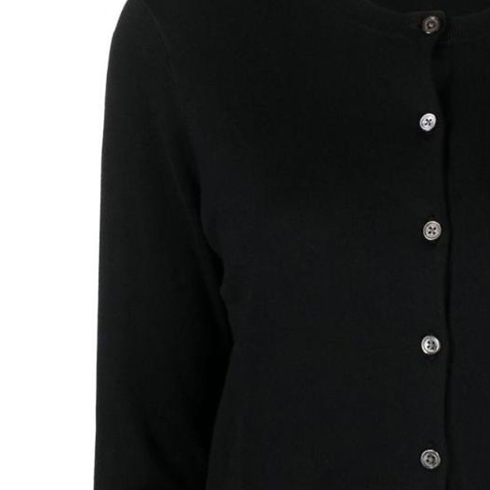 Sizing (W) Polo Ralph Lauren SS23 Kardigan Hitam Rajut dengan Sulaman Logo. 211891672-006