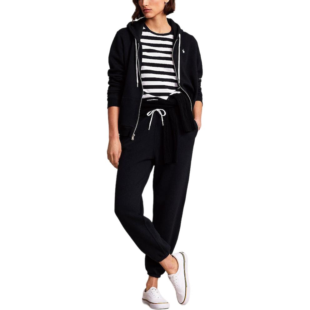 (Women) Polo Ralph Lauren SS23  Black Solid Drawstring Zip Hoodie. 211891559-003 圖 5