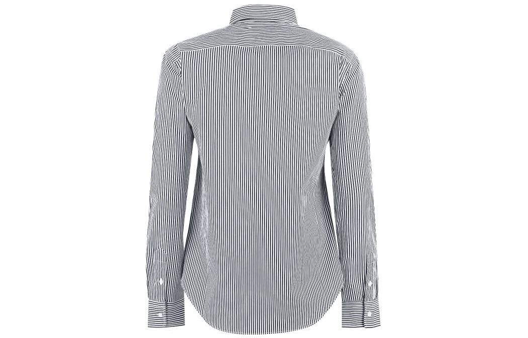 (Women) Polo Ralph Lauren SS23  Black Striped Embroidered Logo Long-Sleeve Shirt 211891379-002 圖 3