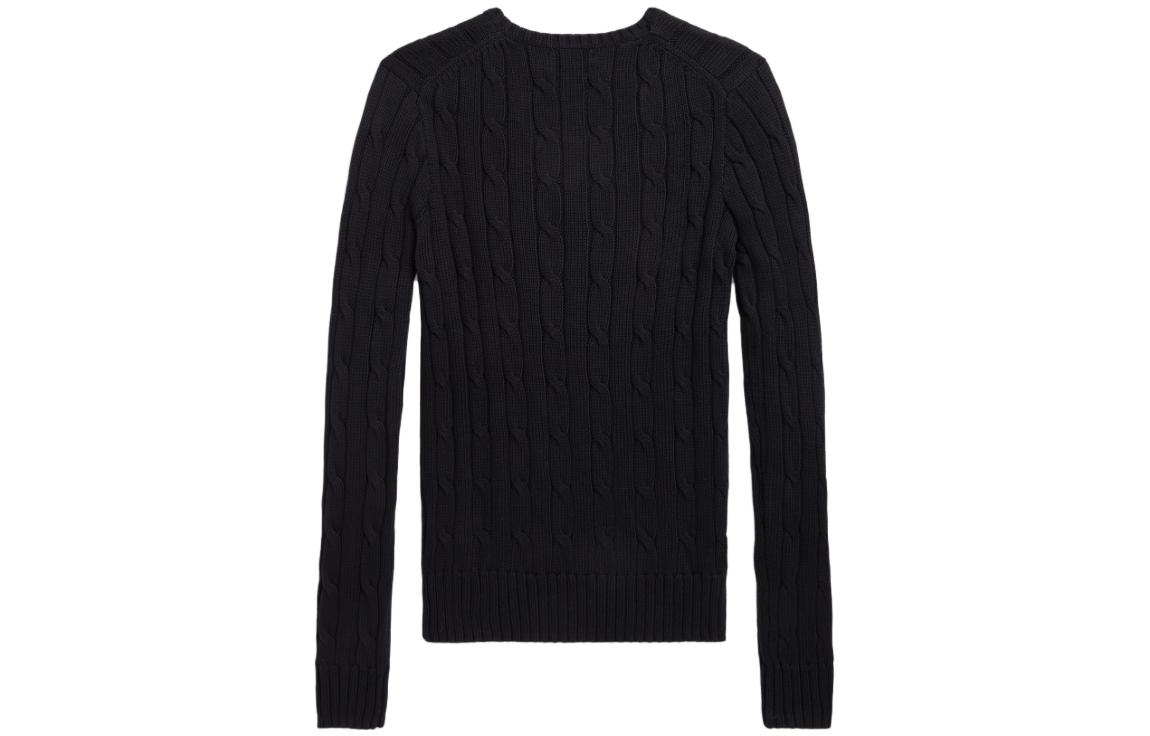 (Women) Polo Ralph Lauren SS23  Black V-Neck Knit Sweater with Embroidered Logo WMPOSWENC020652-001 圖 3