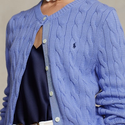 (W) ポロ ラルフローレン SS23 ブルー 無地 ニット 長袖 カーディガン WMPOSWENDW20130-400 Details for (W) ポロ ラルフローレン SS23 ブルー 無地 ニット 長袖 カーディガン WMPOSWENDW20130-400