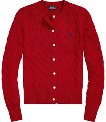 (W) Polo Ralph Lauren SS23 亮紅色針織開衫毛衣. 211839418-021 Buy (W) Polo Ralph Lauren SS23 亮紅色針織開衫毛衣. 211839418-021