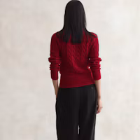 Shop (Women) Polo Ralph Lauren SS23 Bright Red Knit Cardigan Sweater. 211839418-021