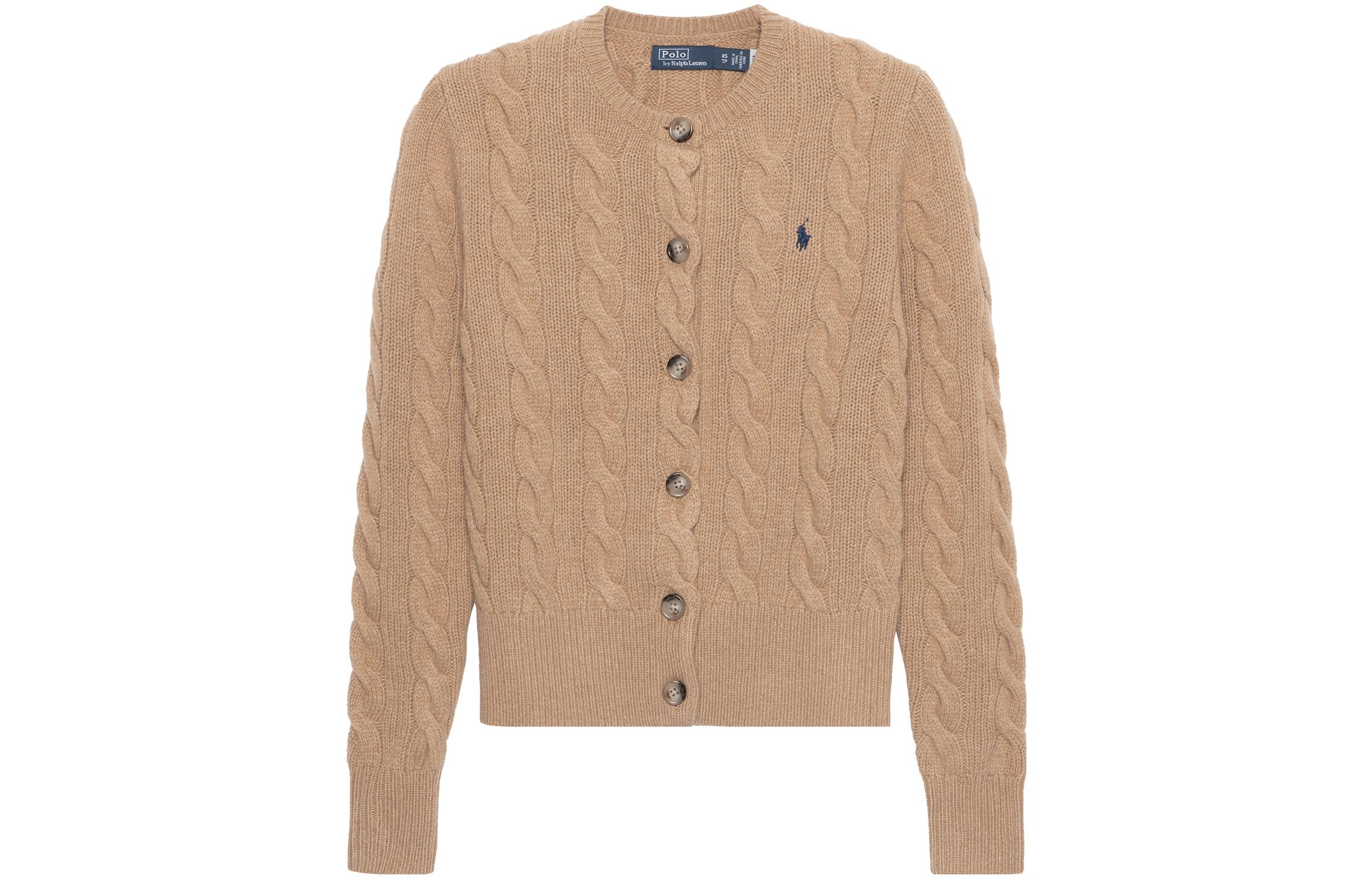 (Women) Polo Ralph Lauren SS23  Brown Solid Crewneck Long Sleeve Sweater. 23A910443WOOL -001 圖 2