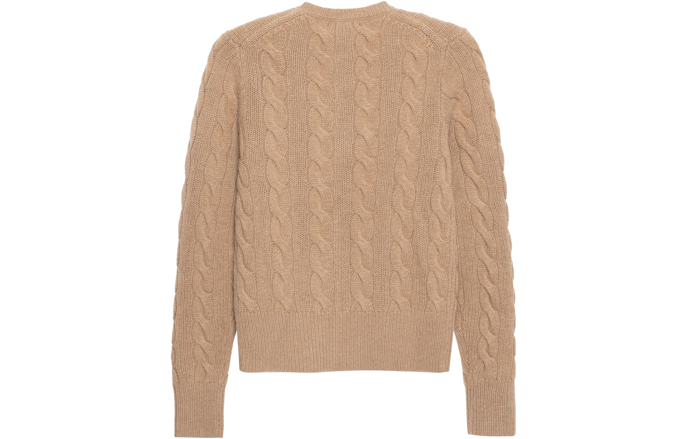 (Women) Polo Ralph Lauren SS23  Brown Solid Crewneck Long Sleeve Sweater. 23A910443WOOL -001 圖 3