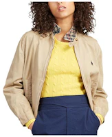 (Women) Polo Ralph Lauren SS23 Brown Zip-Up Collared Long-Sleeve Jacket. 211794216-001 (Women) Polo Ralph Lauren SS23 Brown Zip-Up Collared Long-Sleeve Jacket. 211794216-001