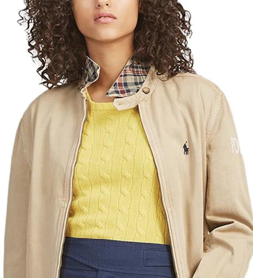 (Women) Polo Ralph Lauren SS23 Brown Zip-Up Collared Long-Sleeve Jacket. 211794216-001 Details for (Women) Polo Ralph Lauren SS23 Brown Zip-Up Collared Long-Sleeve Jacket. 211794216-001