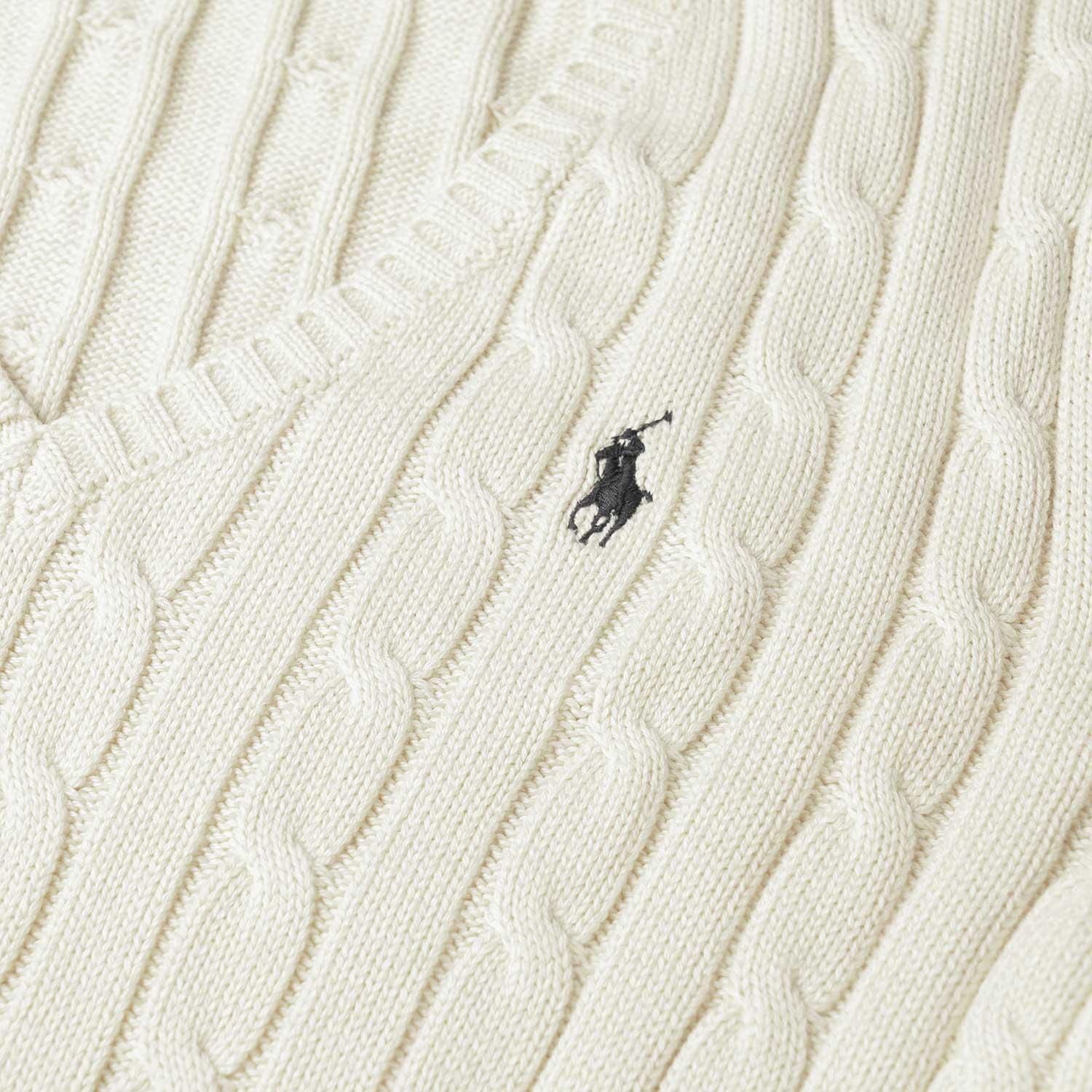 Cheap (W) Polo Ralph Lauren SS23 Suéter de Punto Trenzado Crema Blanco. 211747398-004