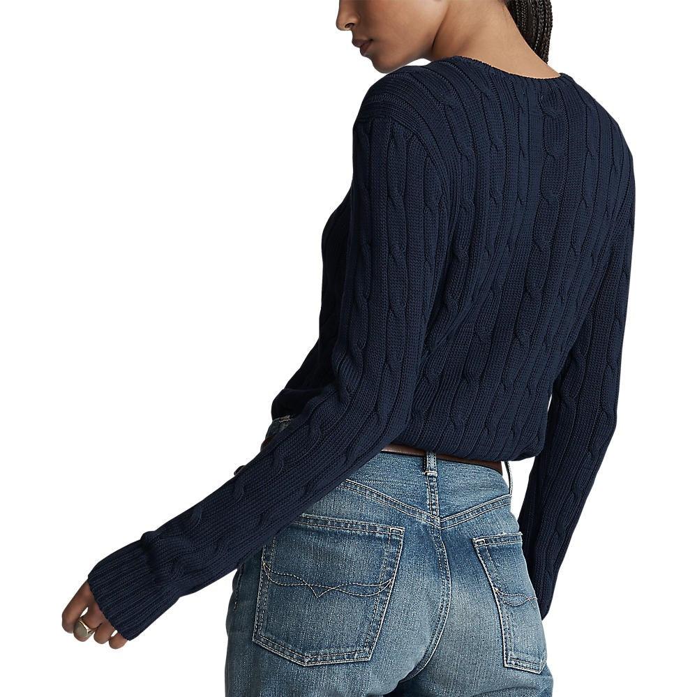 (Women) Polo Ralph Lauren SS23  Cable Knit Sweater Navy Blue. 211891640-002 圖 5