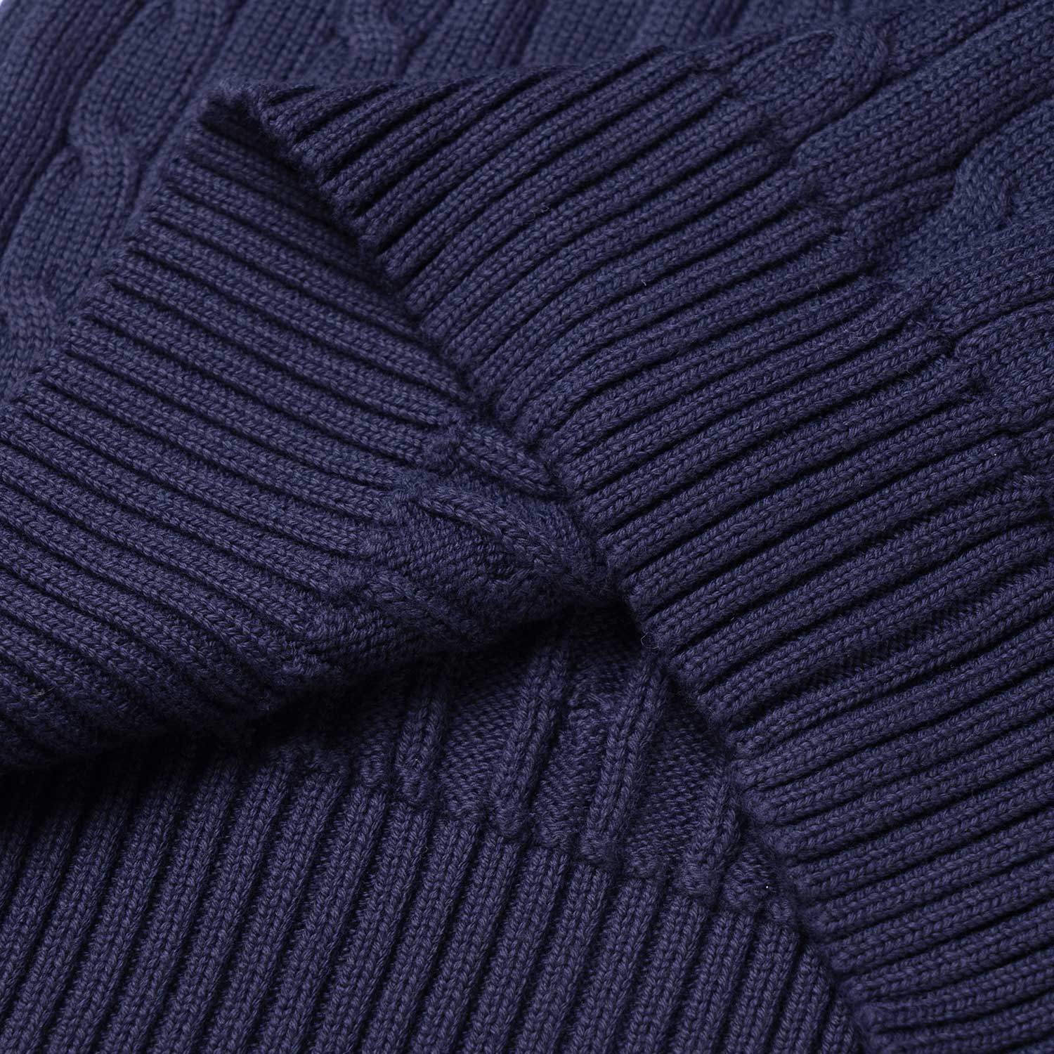 Details for (W) ポロラルフローレン SS23 ケーブルニットセーター ネイビーブルー ロゴ刺繍入り 211747397-001