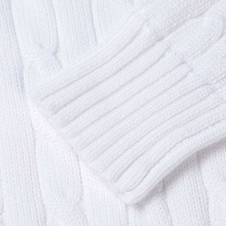 (Women) Polo Ralph Lauren SS23  Cable Knit Sweater White with Embroidered Logo. 211747397-002 圖 8