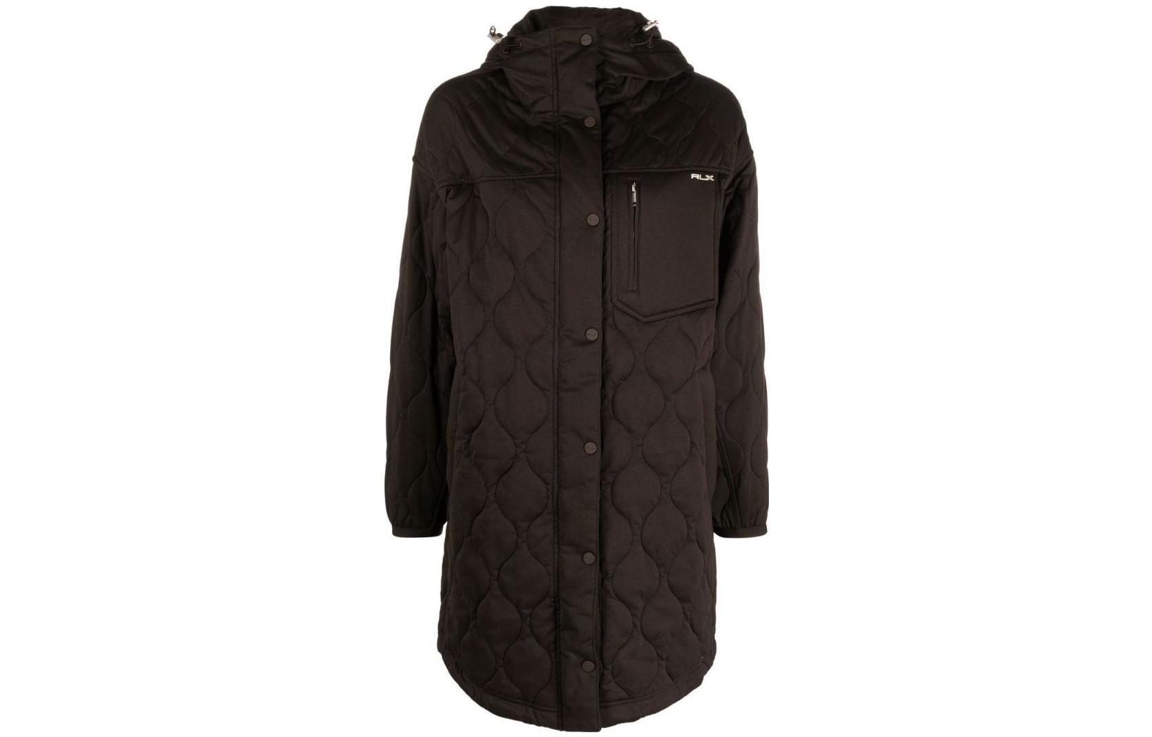 (Women) Polo Ralph Lauren SS23  Chocolate Solid Hooded Casual Parka Coat. 284890472-001