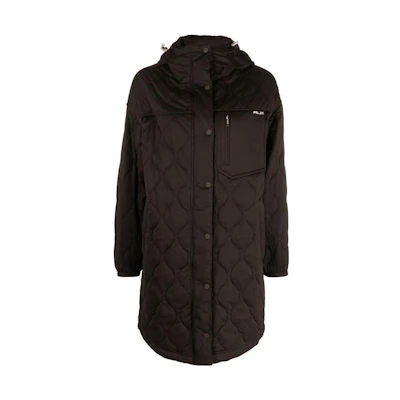 (Women) Polo Ralph Lauren SS23 Chocolate Solid Hooded Casual Parka Coat. 284890472-001