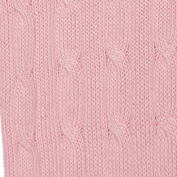 Details for (W) 폴로 랄프로렌 SS23 청키 니트 스웨터 핑크 자수 디테일. 211891640-004
