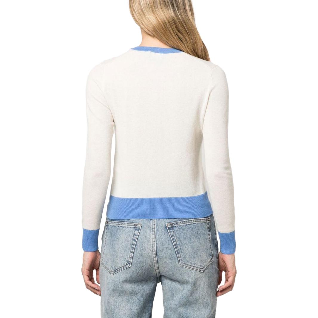 (Women) Polo Ralph Lauren SS23  Colorblock Logo Embroidered Knit Sweater White 211891895-002 圖 4