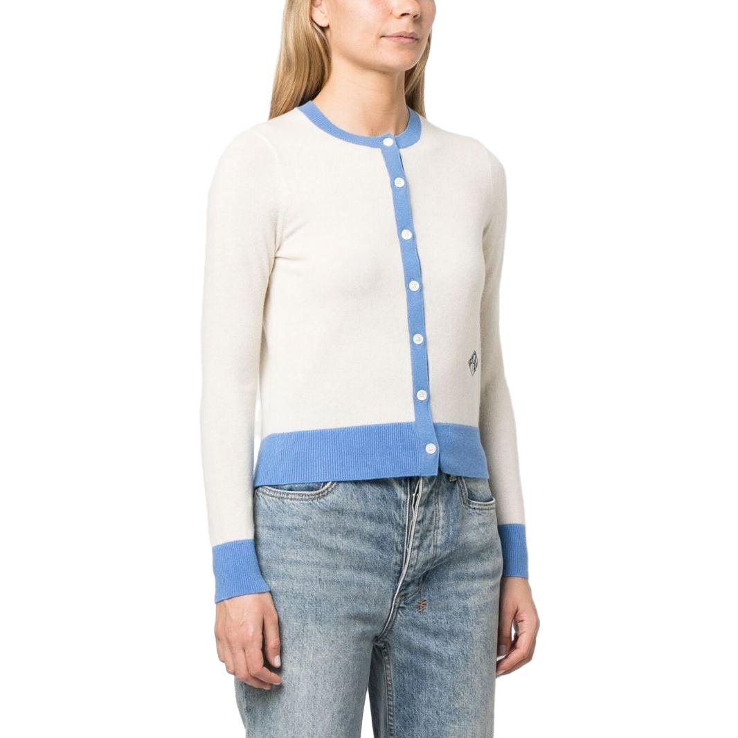 (Women) Polo Ralph Lauren SS23  Colorblock Logo Embroidered Knit Sweater White 211891895-002 圖 5