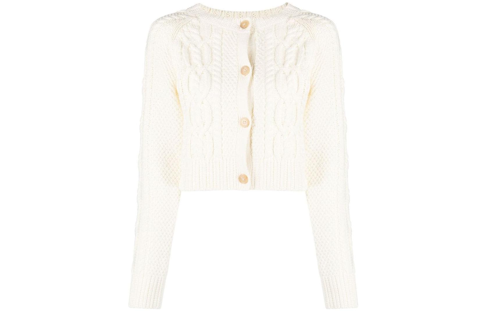 (Women) Polo Ralph Lauren SS23  Cream White Cable Knit Cardigan. 211891898-001 圖 2