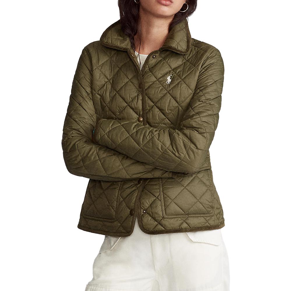 (Women) Polo Ralph Lauren SS23  Dark Green Cotton Jacket with Logo Embroidery. 211839410-003 圖 3