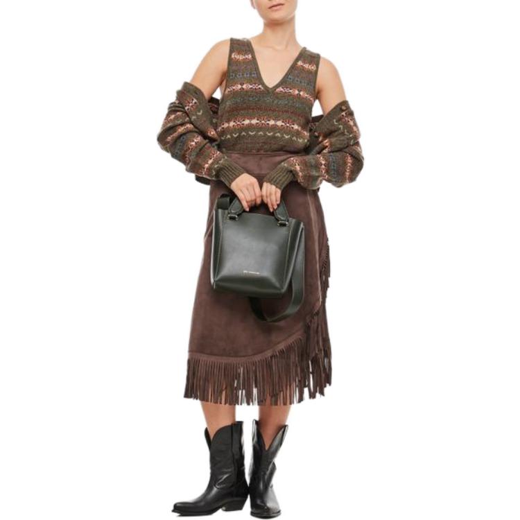 (Women) Polo Ralph Lauren SS23  Green Striped Vintage Embroidered V-Neck Sweater. 211910464-001 圖 3