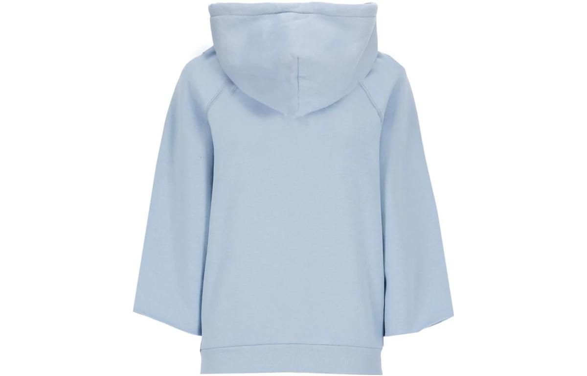 Lookbook (W) 拉夫劳伦2023春夏浅蓝色连帽衫，带徽标刺绣。 211892615-001