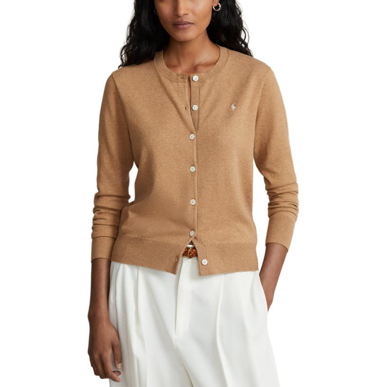 Details for (W) 폴로 랄프 로렌 SS23 로고 크루넥 니트 가디건 스웨터. 211702649-004